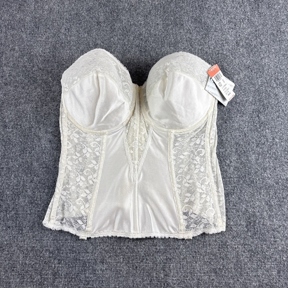 Carnival Style 423 Lace Full Coverage Torsolette Bridal Corset Ivory NWT - 42D